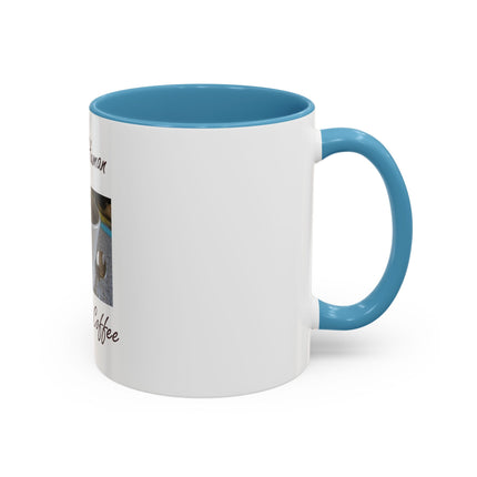 Coffee Mug - "Instant Human Just Add Coffee" Accent Ceramic Mug (11/15oz)