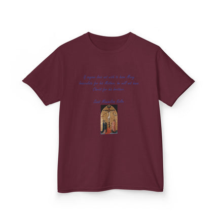 Saint Kolbe Kids Tee – Heavy Cotton Shirt for Faith & Family