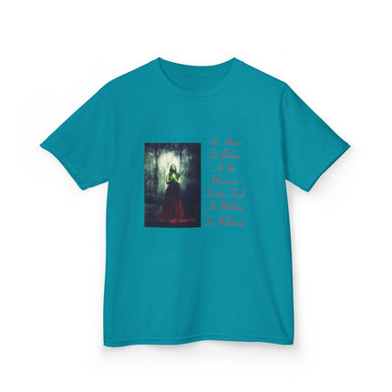 Mystical Kids Tee – “As Above, So Below” Inspirational Design