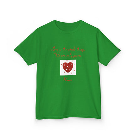 Love Is the Whole Thing Kids Tee – Heart Design Cotton Shirt