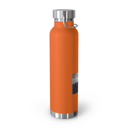 22oz Insulated Water Bottle — 'Pray for Peace' Matte Copper Vacuum Flask