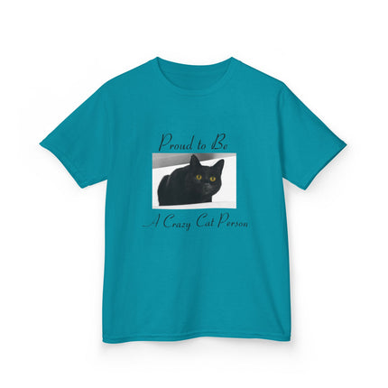 Proud Cat Person Kids Tee – Fun Cotton T-Shirt for Young Cat Lovers