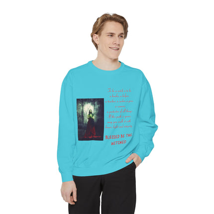 Blessed Be The Witches Sweatshirt - Unisex Garment-Dyed Style
