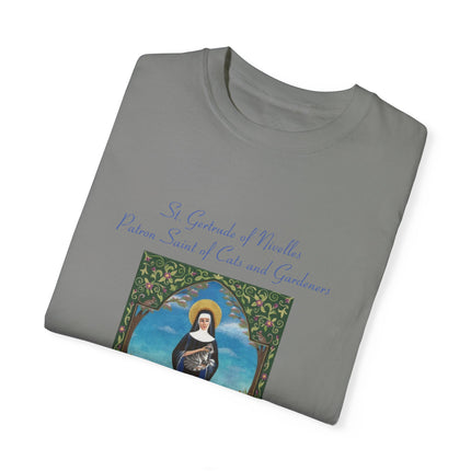 Saint Gertrude Cat Lady Tee – Unisex, Whimsical Design