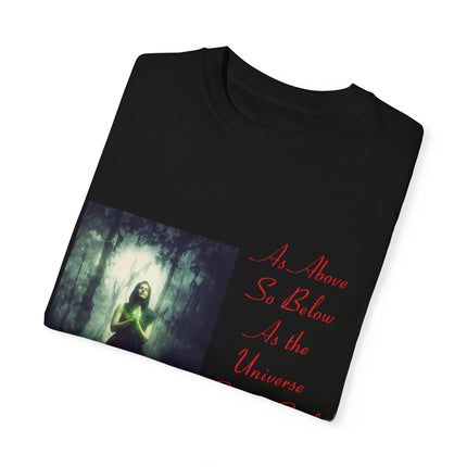 Mystic Quote T-Shirt – “As Above So Below” Graphic Tee (Unisex)