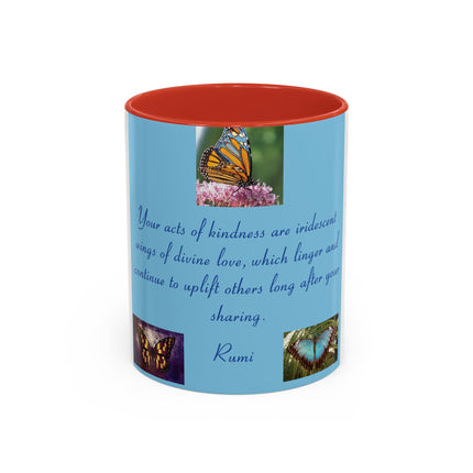 Inspirational Butterfly Coffee Mug – Rumi Quote – 11oz