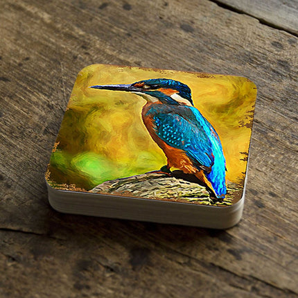 Bird Wooden Cork Coasters Gift Set of 4 by Nature Wonders - Nature Wildlife Decor  - 95298C-S4-2