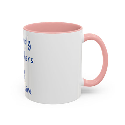 Live Simply Accent Mug – 11oz Ceramic Cup for Mindful Mornings