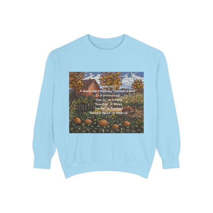 Samhain Sweatshirt – Cozy Unisex Pullover with Pumpkin Spice Wit