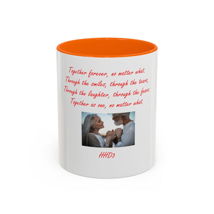 Accent Coffee Mug — 'Together Forever' Romantic Photo Mug (11/15oz)