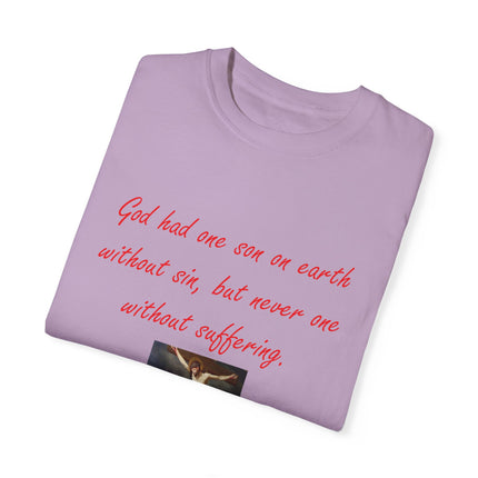 Saint Augustine Quote Tee – Unisex Garment-Dyed Shirt of Faith