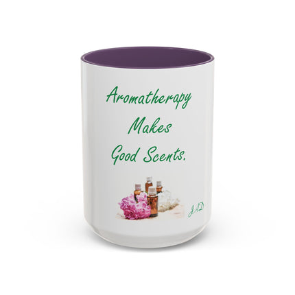 Aromatherapy Makes Good Scents Accent Coffee Mug — Essential Oil Gift