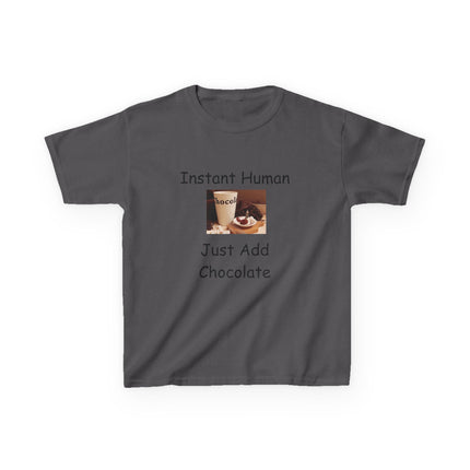 Instant Human Kids Tee – Funny Chocolate Shirt for Sweet Personalities