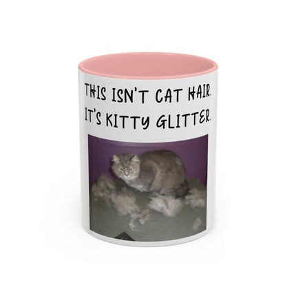 Kitty Glitter Mug – 11oz Accent Ceramic Cup for Cat Lovers