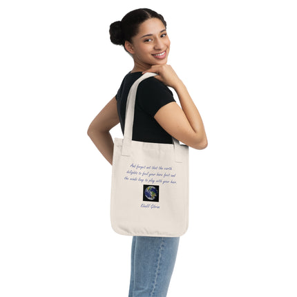Eco Canvas Tote Bag – Khalil Gibran Earth Quote Design