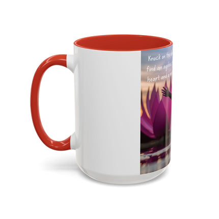 Ageless Hippie Soul Mug | 15oz Accent Cup with Peaceful Watercolor