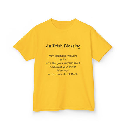 Kids Irish Blessing Tee - Inspirational Kids Cotton Shirt