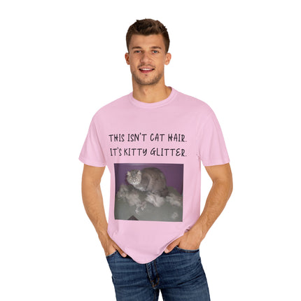 Kitty Glitter T-Shirt – Unisex Cat Lover Tee with Playful Quote
