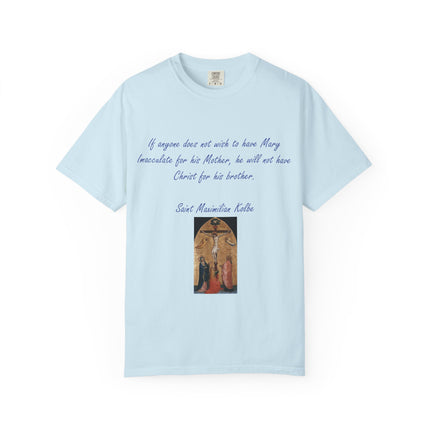 Saint Maximilian Kolbe Inspirational T-Shirt - Unisex Garment-Dyed Tee