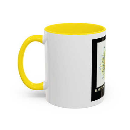 Happy Summer Solstice Coffee Mug — Sun Illustration Accent Mug (11/15oz)