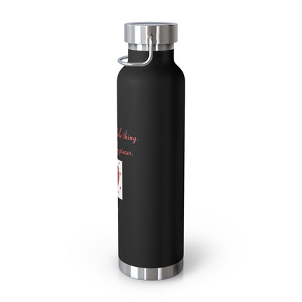 Love Quote Bottle – 22oz Copper Insulated Flask for Heart & Soul