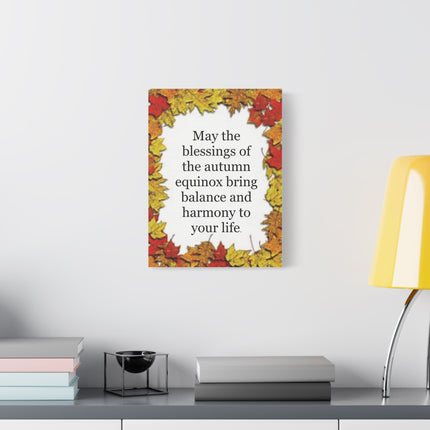 Autumn Equinox Blessing Canvas