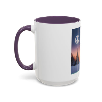 Coffee Mug — "All I Want for Christmas Is Peace" Holiday Peaceful Winter Scene