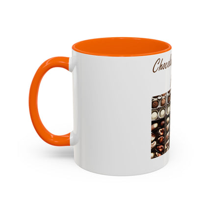 Chocolate Is Brain Fuel Accent Mug – 11oz – Sweet & Smart Gift