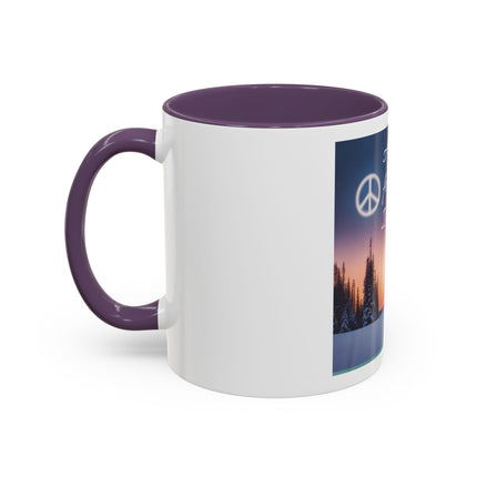 Coffee Mug — "All I Want for Christmas Is Peace" Holiday Peaceful Winter Scene