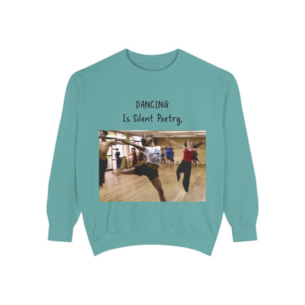 Dance Lover Gift Sweatshirt – “Dancing Is Silent Poetry” Quote