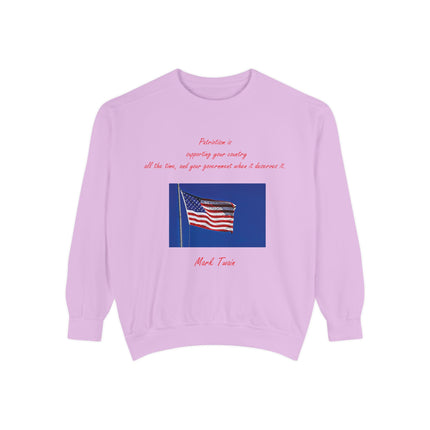 Patriotic Quote Sweatshirt for American Pride