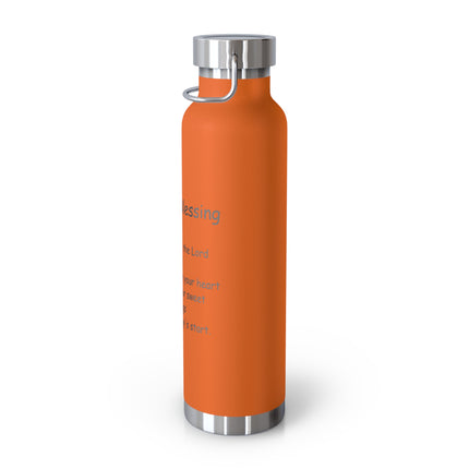 Irish Blessing Copper Flask | 22oz Insulated Bottle for Travel