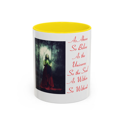 Mystical Accent Mug – “As Above, So Below” Enchanting Design, 11oz