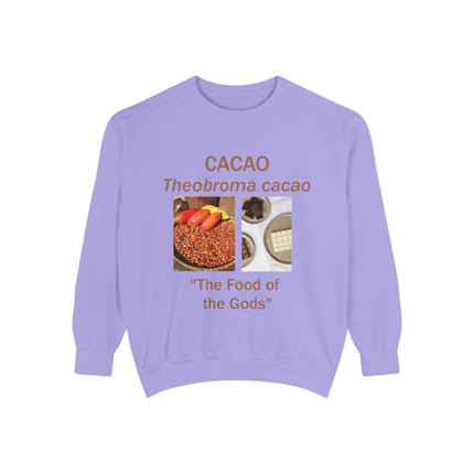 Cacao Sweatshirt - The Food of the Gods - Unisex Garment-Dyed Comfort