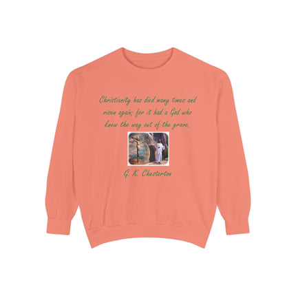 Inspirational Quote Sweatshirt - Unisex Garment-Dyed Apparel
