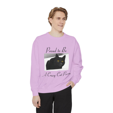 Proud to Be a Crazy Cat Person Sweatshirt – Cozy Unisex Gift