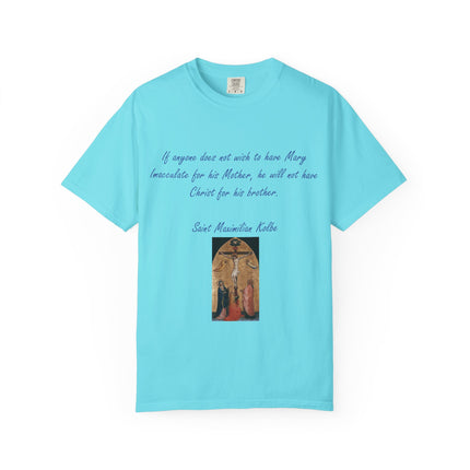Saint Maximilian Kolbe Inspirational T-Shirt - Unisex Garment-Dyed Tee