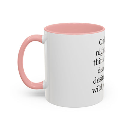 Beltane Quote Coffee Mug — "On Beltane night..." Accent Mug