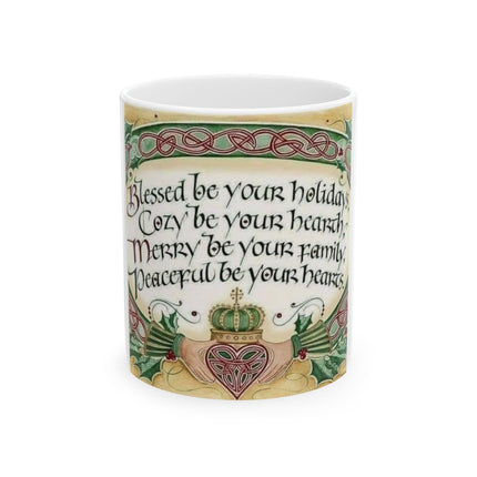 Blessed Holiday Mug – Cozy Ceramic Cup, 11oz