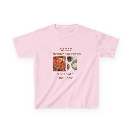 Cacao Kids Cotton Tee – “Food of the Gods” Graphic Shirt
