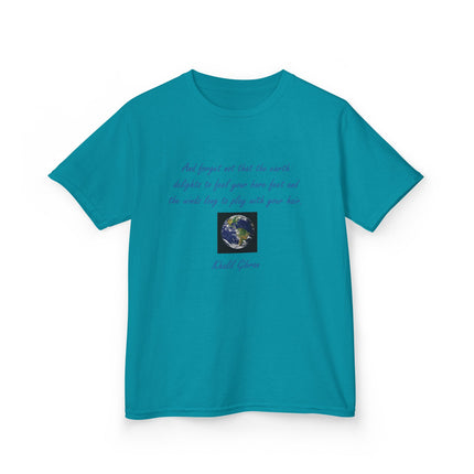 Eco Kids Tee with Khalil Gibran Quote | Earth Day Style