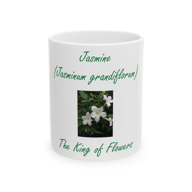 Jasmine Floral Mug – King of Flowers, Ceramic 11oz