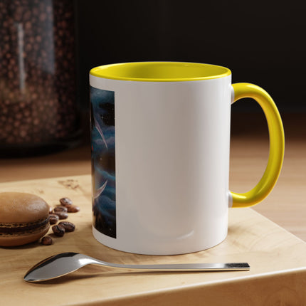 Moonlit Cat Coffee Mug — Whimsical Night Sky Art for Cat Lovers (11/15oz)