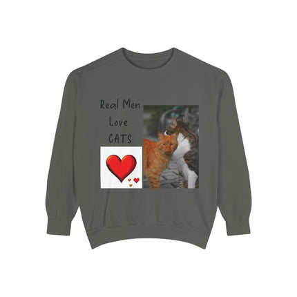 Real Men Love Cats Sweatshirt – Cozy Unisex Pullover