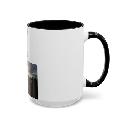 Ceramic Mug – “Pray for Peace” Message – 15oz Accent