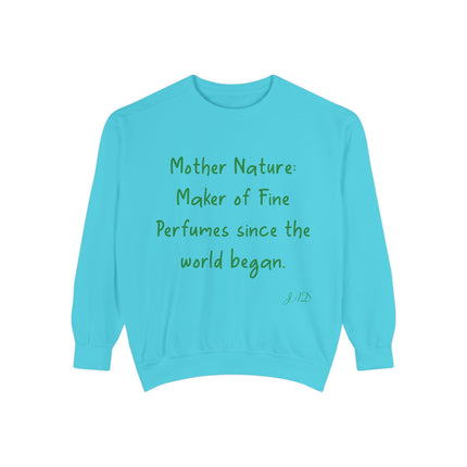 Eco-Friendly Mother Nature Sweatshirt - Unisex Garment-Dyed Apparel