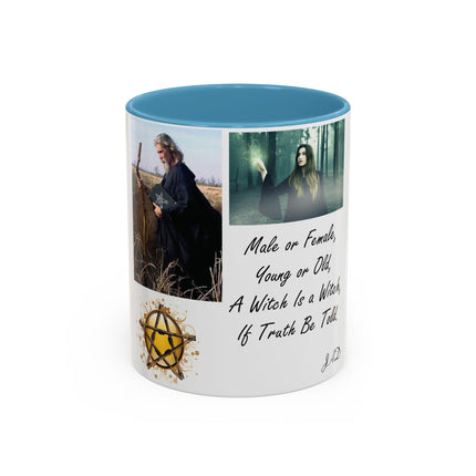 “A Witch Is a Witch” Accent Mug – 11oz Ceramic | Magical & Inclusive