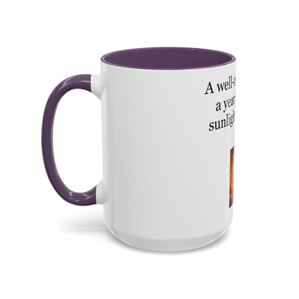 Cider Lover Accent Coffee Mug – "A well-made cider is a year’s worth of sunlight in a single sip" (11/15 oz)