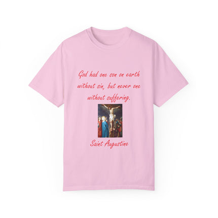 Saint Augustine Quote Tee – Unisex Garment-Dyed Shirt of Faith