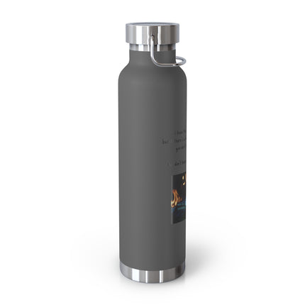 22oz Insulated Bottle — "You Don't Have to Check It Out" Burning Books Quote
